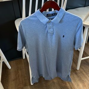 Polo Ralph Lauren XL half button T-shirt Polo light blue